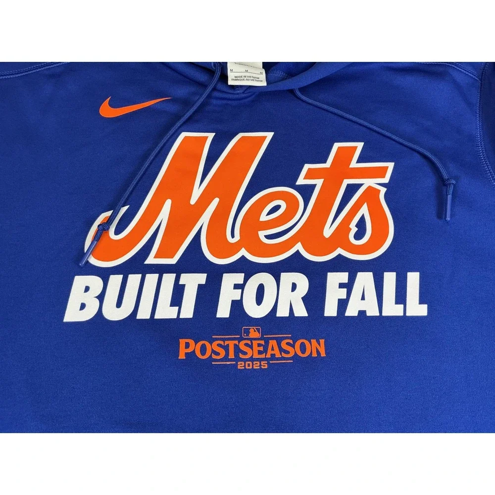 New York‎ Mets Built For Fall Postseason Therma-FIT Hoodie MED Blue